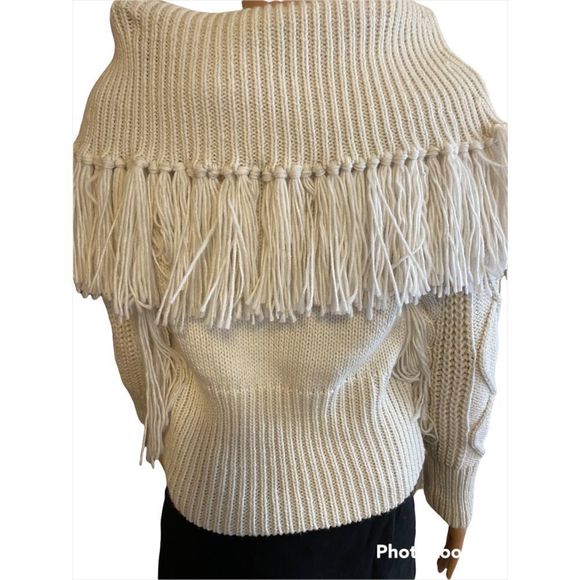 Vintage Willow Root Cropped Cowl Neck Sweater - Picture 3 of 11